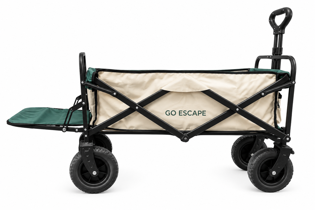 Carro plegable verde