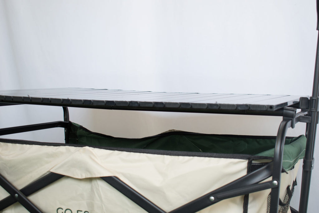 Carro plegable verde
