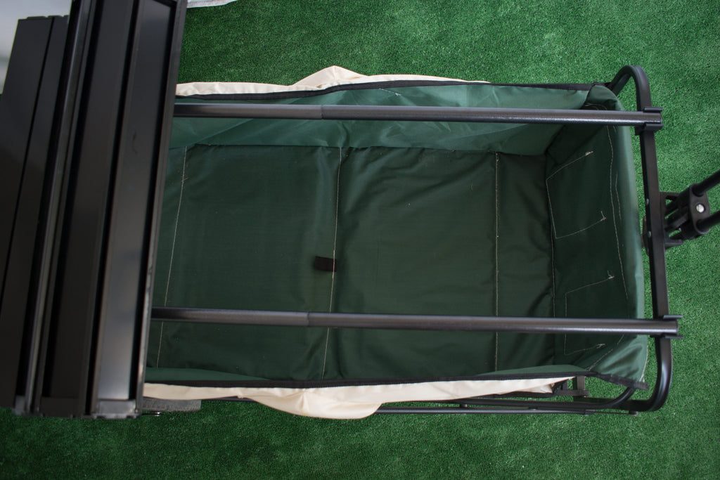 Carro plegable verde