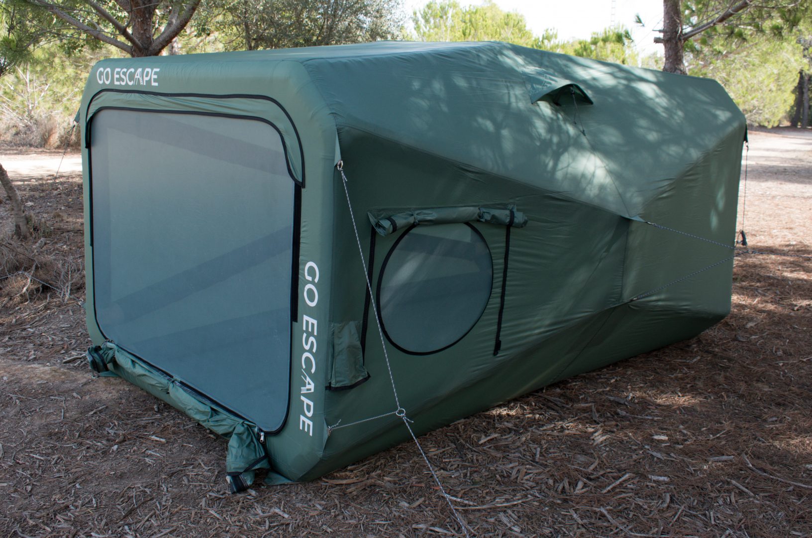 Tienda de camping hinchable. Tienda camping para toda la familia. Tienda de camping XL.