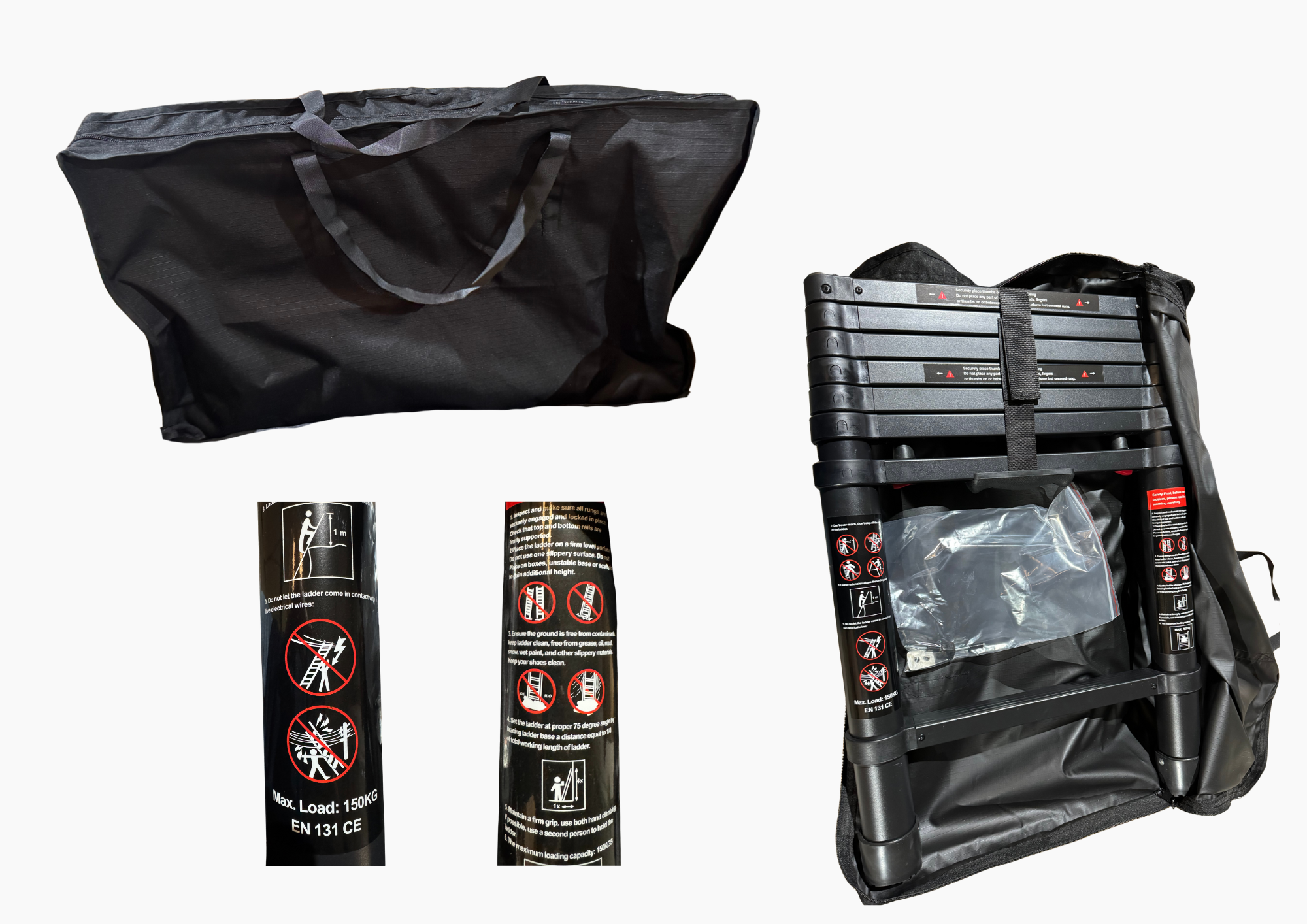 Escalera telescópica de aluminio - Imagen 2